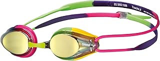 ARENA Tracks Unisex Junior Youth Essential Racing Swim Goggles Kids Swimmers Young Racers 6-12 Anti-Fog Coated Mirror Len...