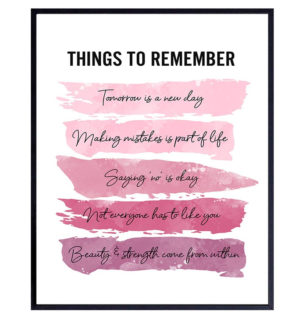 Buy Positive Inspirational Quotes Wall Decor - Uplifting Encouragement ...