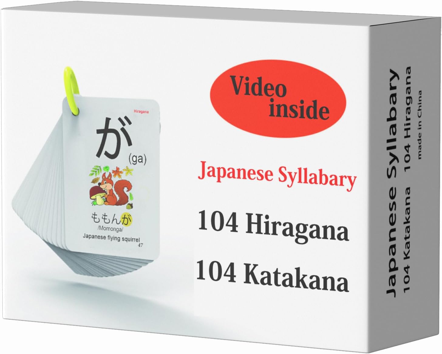 Amazon.com: 107 Japanese Hiragana and Katakana Syllabary Alphabet Flash ...