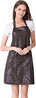 PERFEHAIR Hair Stylist Apron for Salon Hairdresser, Barber Haircut Styling Apron With Pockets-Leopard Print