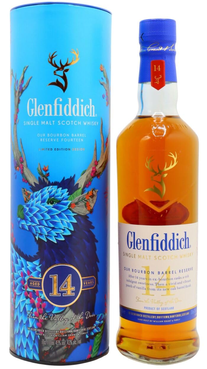 Glenfiddich 14 Year Old Bourbon Barrel Reserve (2024 Festive Limited Edition)