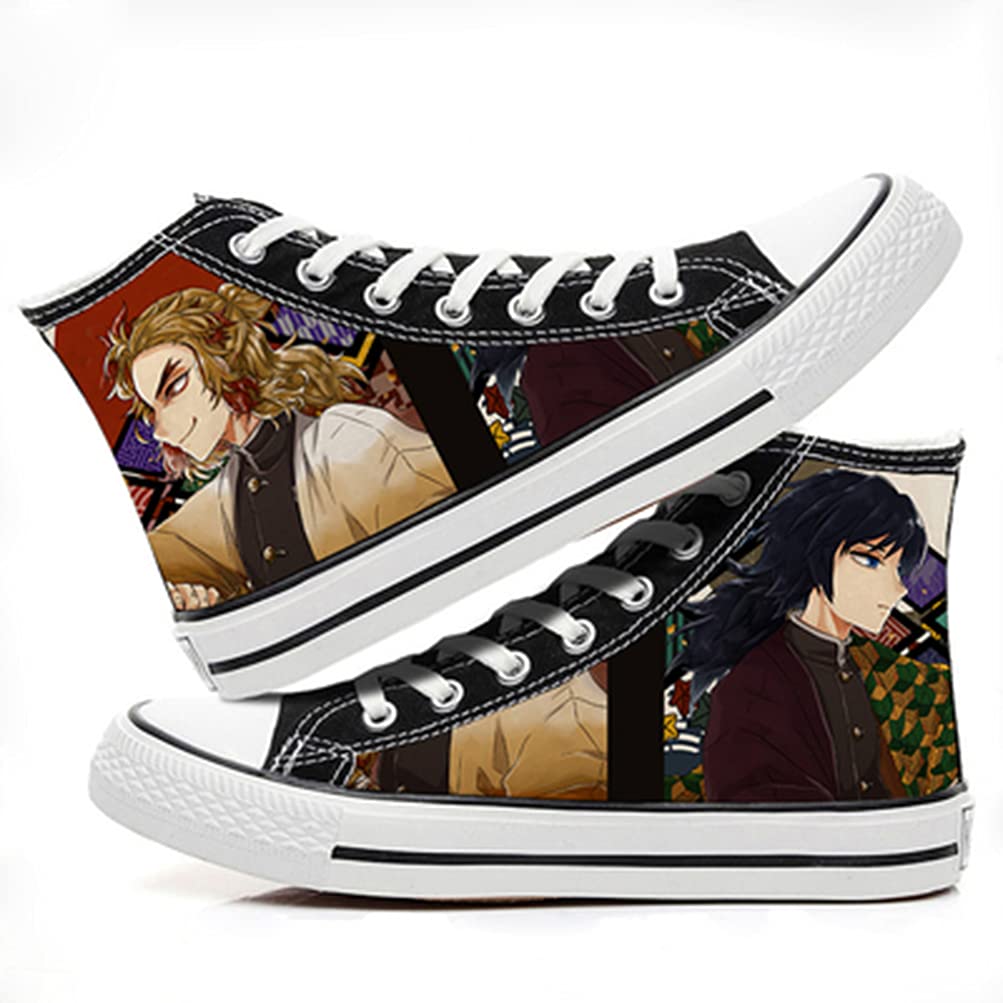 ZHAOQIAN Anime hand-painted pattern shoes, for Anime Demon Slayer, Apply to Anime Fans Collection Gifts