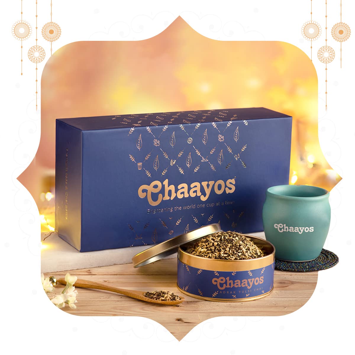 Chaayos Premium Gift Box | Contains Ginger Tulsi Green Tea Leaves ...