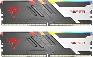 Patriot Viper Venom RGB DDR5 64GB (2 x 32GB) 5600MHz UDIMM Desktop Gaming Memory KIT - PVVR564G560C40K