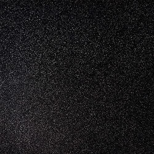 Simetufy Black Glitter Cardstock - 15 Sheets 12" x 12" Black CardStock for Cricut, Black Glitter Paper for DIY Projects, Scrapbooking, Invitations - 250 GSM Card Stock Easy to Cut and DIY