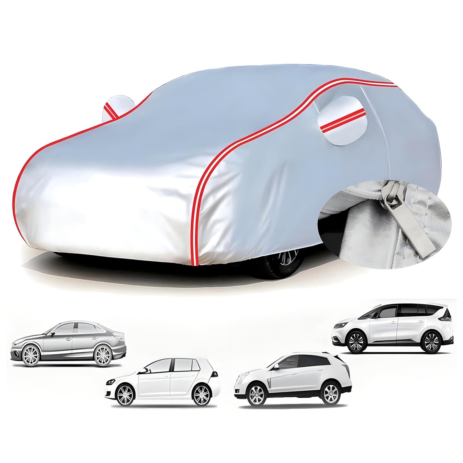 Car Cover Waterproof for F𝐨rd Focus 3 Sportbreak EU Market 2010-2018(455,6x182,3x150,5cm),Waterproof, dustproof, dirt-proof and scratch-proof, protection for all seasons