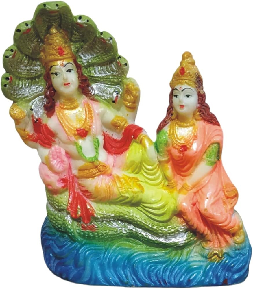 Buy Winsome Collection Vishnu Laxmi MATA Vaikunth Narayana Idol ...