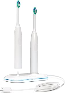 Galvanox Dual Toothbrush Charger for Philips Sonicare Electric Toothbrushes - Replacement for HX6100 Works with Protective...