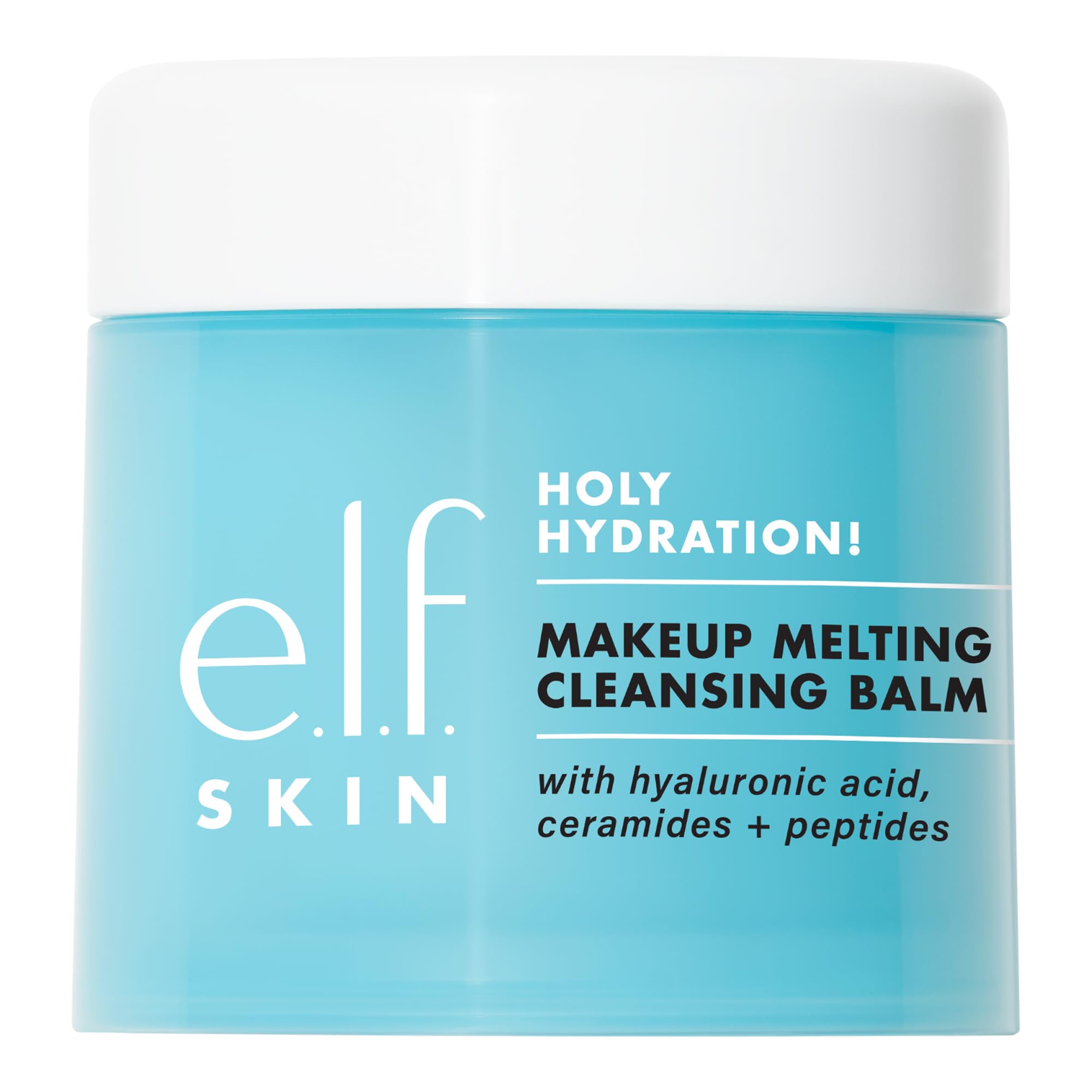 e.l.f. Holy Hydration! Makeup Melting Cleansing Balm, Face Cleanser & Makeup Remover, Infused with Hyaluronic Acid to Hydrate Skin, 2 Oz