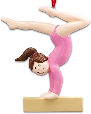 Personalized Gymnastics Ornament - Gymnastic Ornament for Girl Gymnastics Ornament 2024 Gymnast Christmas Ornament Gymnastics Coach Ornament Gymnast Beam Gifts Gymnastics Ornaments for Christmas Tree