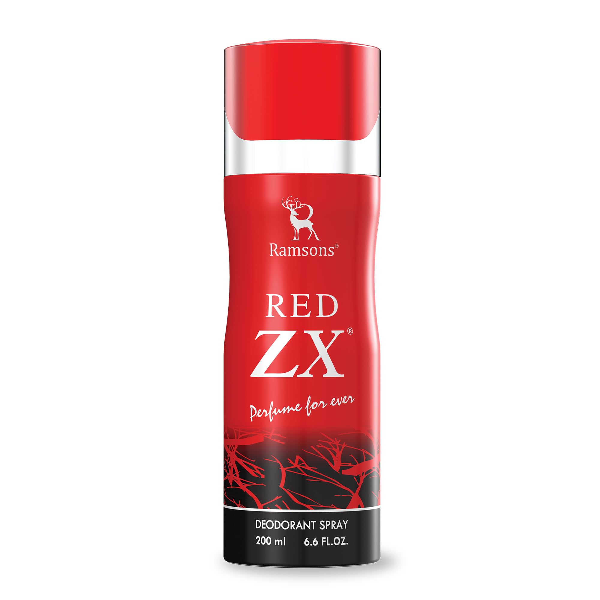 Ramsons - RED ZX Deodorant Spray 200 ML | Body Perfume For Men | TN - Bergamot, Lemon, Lavender, Rosemary, Basil, Mint | MN - Carnation, Jasmine, Allspice | BN - Musk, Amber, Cedar, Patchouli, Mossy