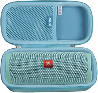 Anleo Hard Travel Case for JBL FLIP 5 Waterproof Portable Bluetooth Speaker (Light Blue)