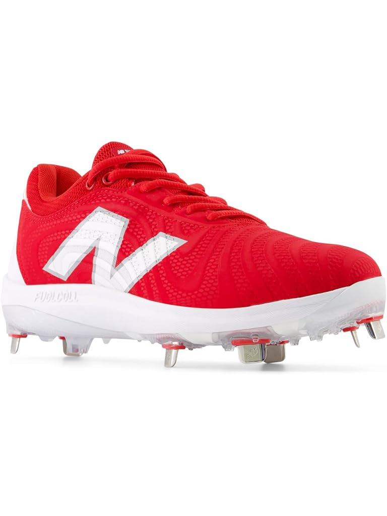 Red New Balance FuelCell FUSE v4 Metal Softball Cleats