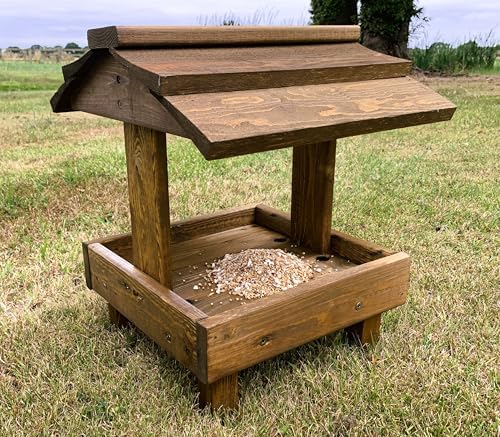 Wooden Wild Bird Ground Feeder Bird Table Feeding Tray