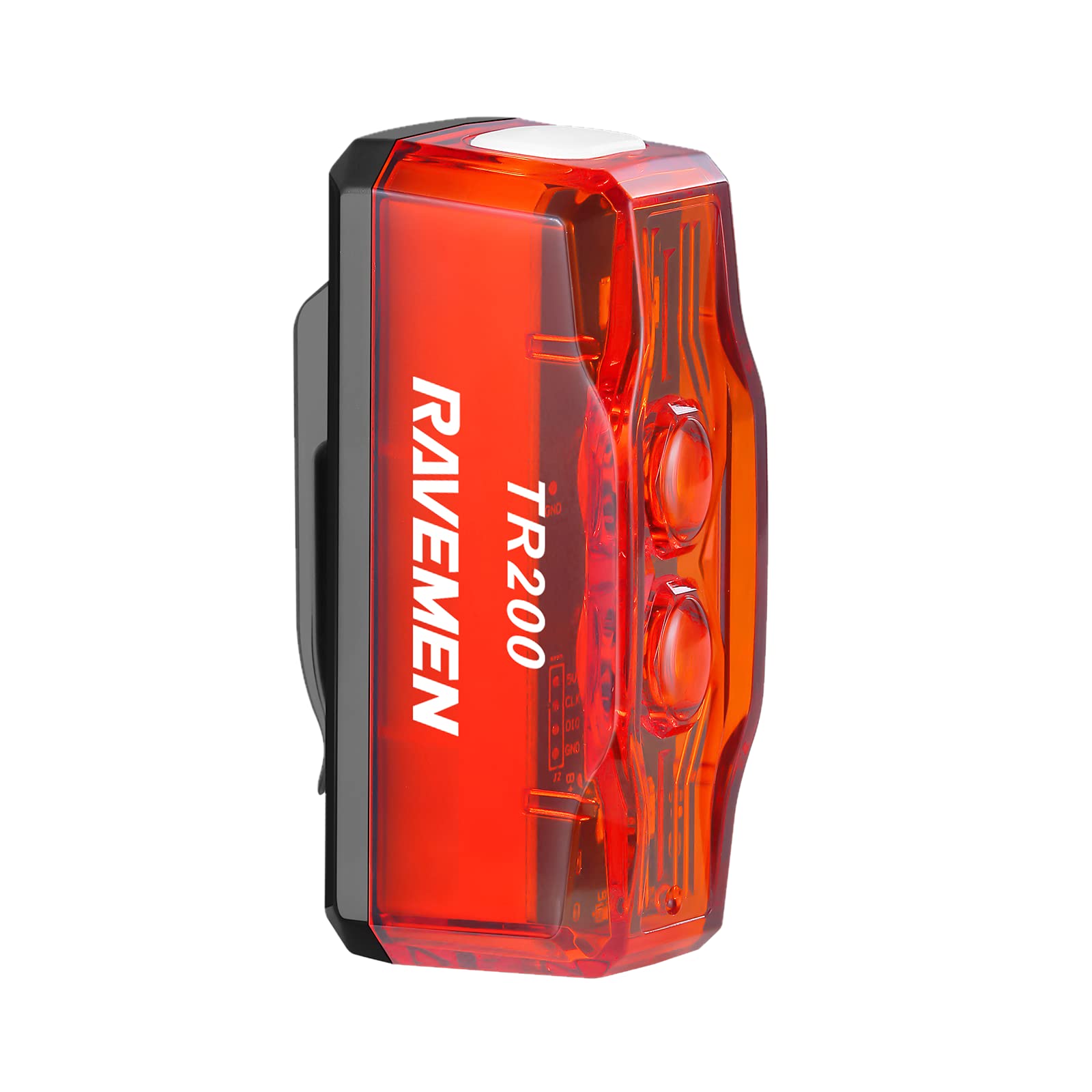 RAVEMEN TR200 200 Lumens Bike Brake Light, 800 mAh Waterproof Bike Tail Light for Night Daytime Safety