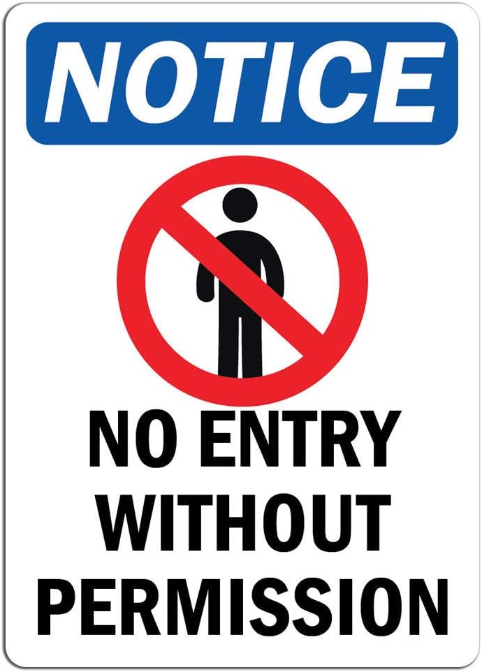 Without Permission No Entry Safety Signs From Complia - vrogue.co