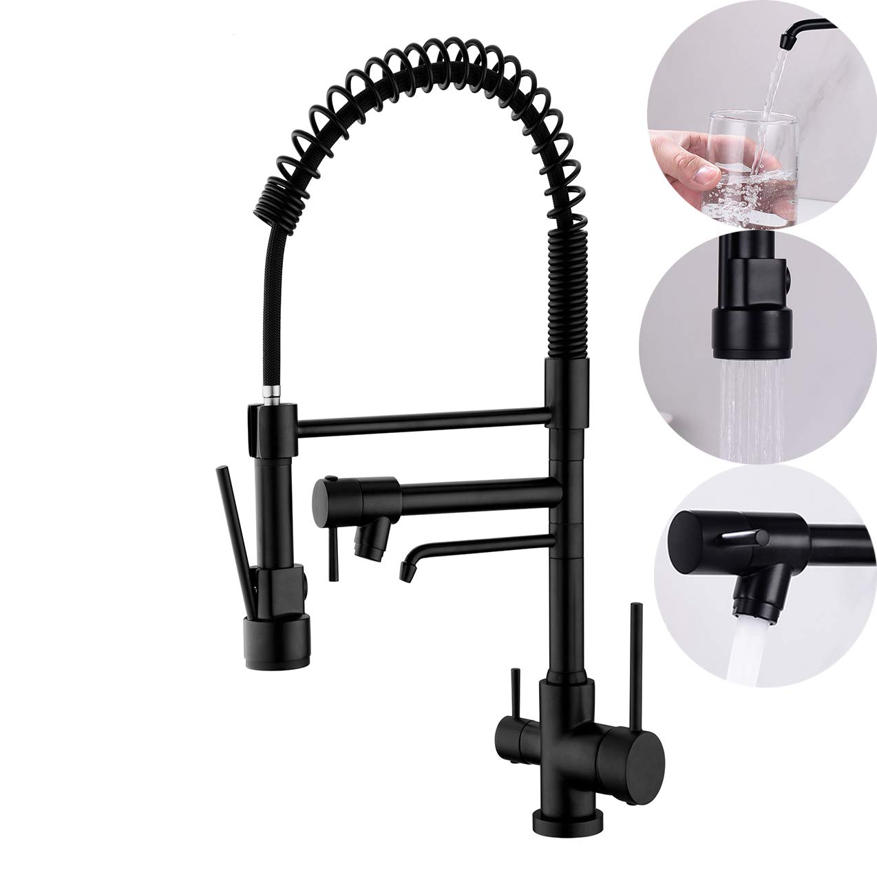 Buy Delle Rosa Kitchen Faucet, 3 Way Drinking Water Faucet, Modern ...