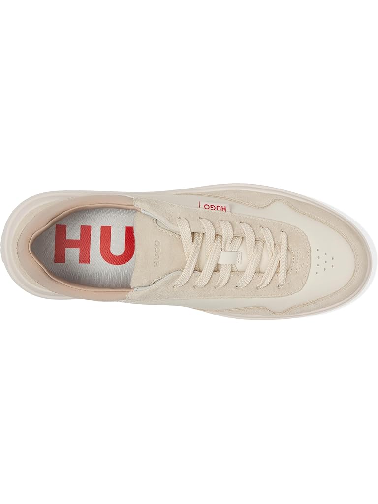 Beige HUGO Blake Cupsole Smooth Sneakers