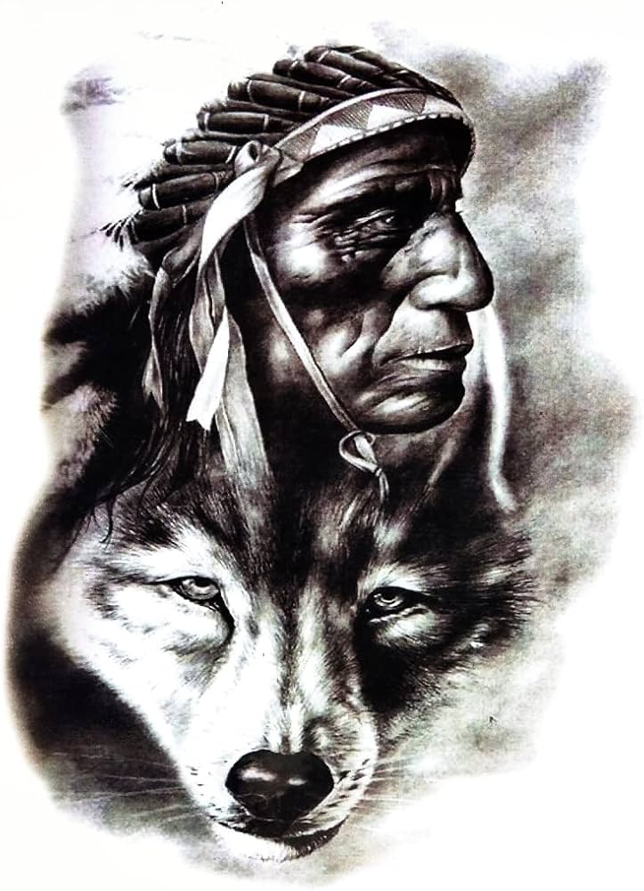 Top 82+ native american tribal wolf tattoos best - esthdonghoadian