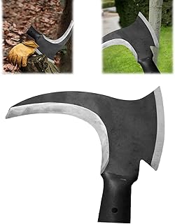 Elegital 1 Pcs High Manganese Steel Double Scythe,Steel Grass Sickle,Agricultural Hand-Motor Weeding,Blade Thickness 2.8m...