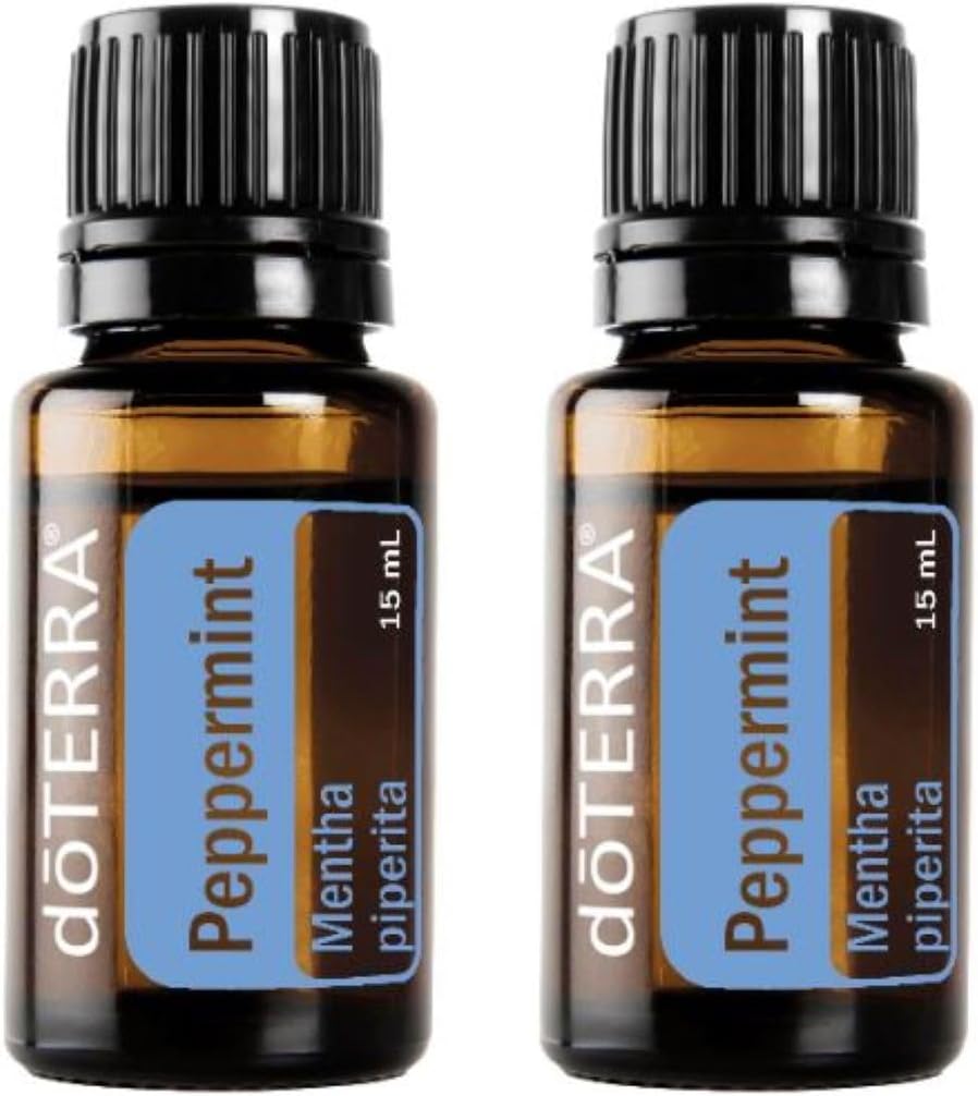 doTERRA Peppermint Essential Oil 15 ml by doTERRA, 2 Pack Peppermint 0.5 Fl Oz (Pack of 2)