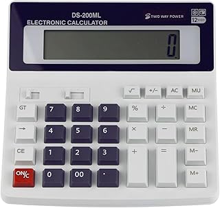 Desktop Office Large-Sized Calculator - Extra Large LCD Display 12-Digit Big Number Accounting Calculator with AA Battery...