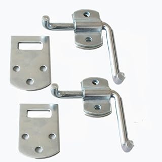 X-Haibei 2 Set Corner Gate Latch Bracket Sets Utility Trailer,Trucks Wood Security Rack Stake Body Gate Bracket