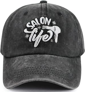 Gxaxyoupe Hair Stylist Salon Life Gifts Hat for Women Men, Adjustable Embroidered Barber Hairstylist Accessories Baseball Cap