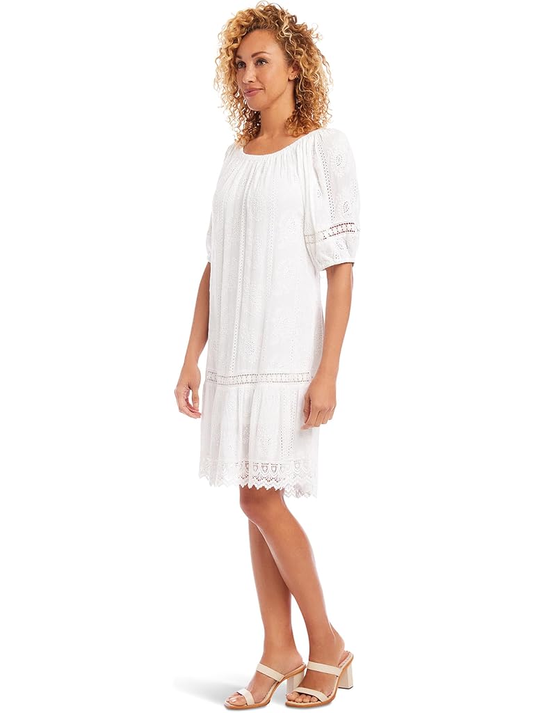 Karen Kane Short Sleeve Embroidered Dress