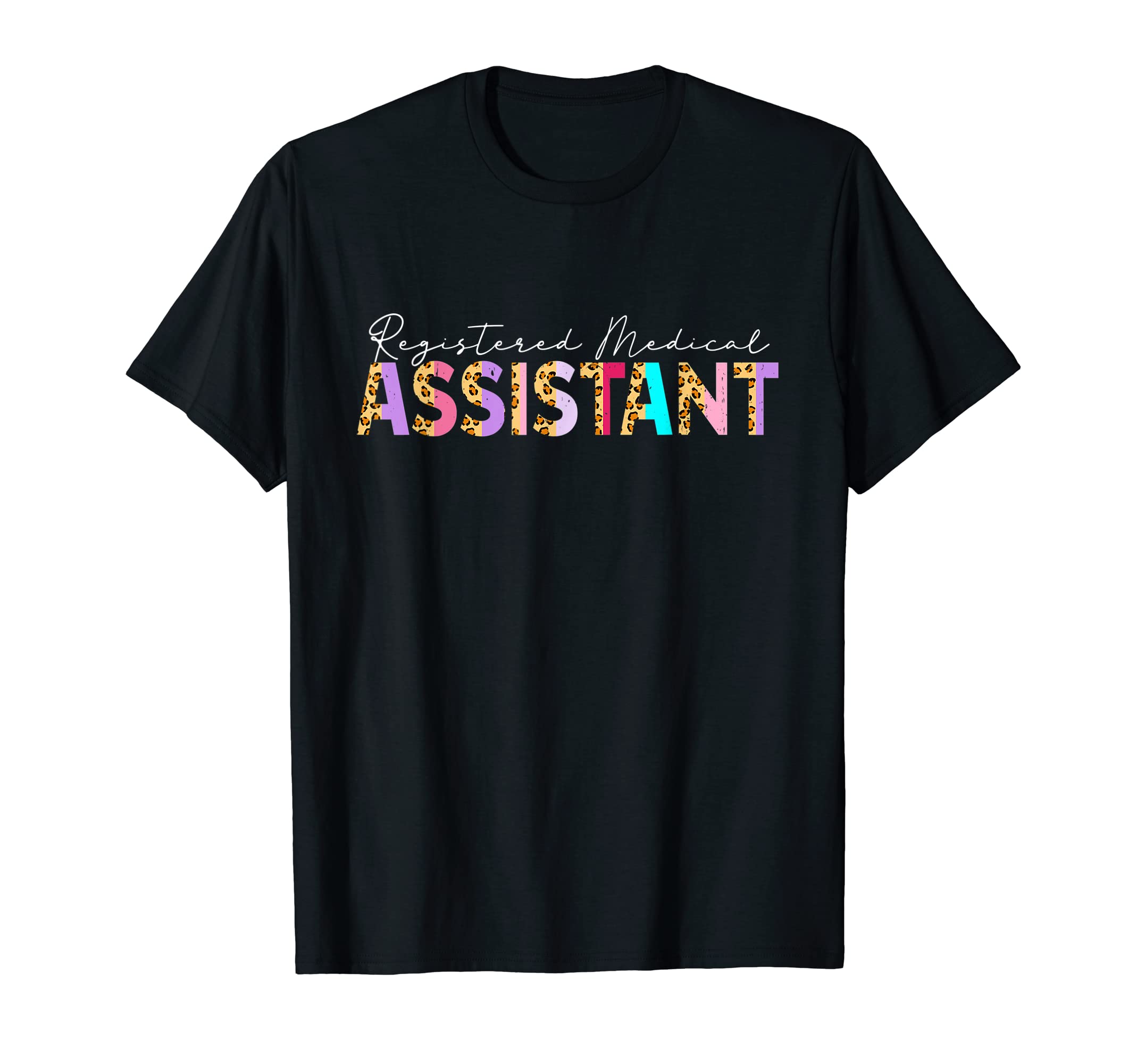 RMA Registered Medical Assistant Leopard Graduation Women T-Shirt