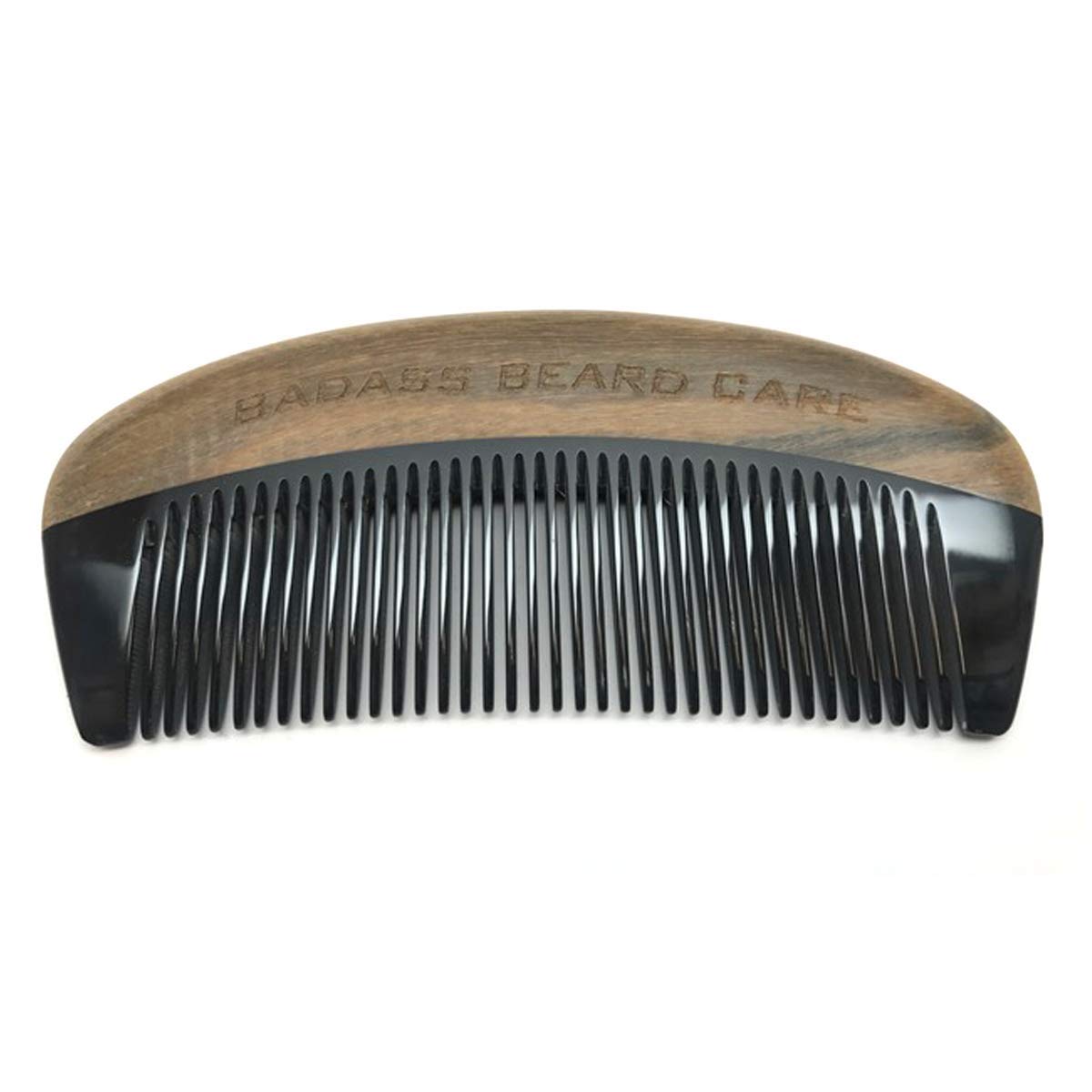 Buy Badass Beard Care Black Series - Fine Tooth Ox Horn Comb For Men ...