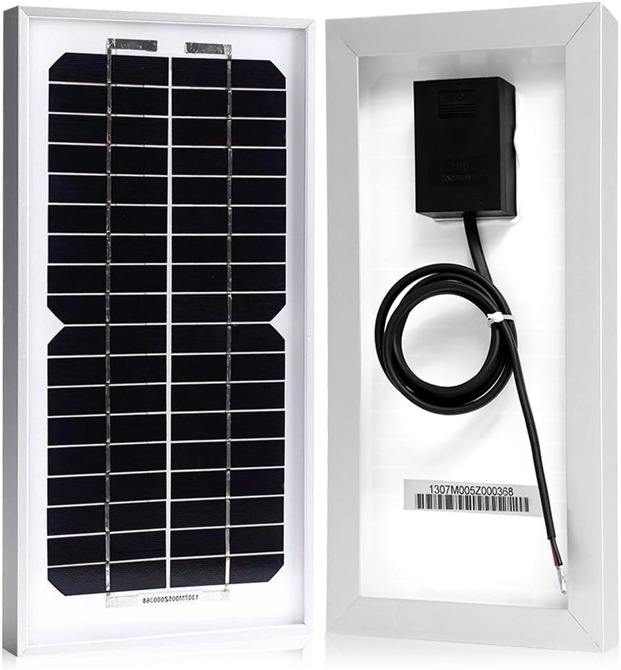 Panel solar Mono 5W 10W 20W 30W 50WB 100WB Marco plateado