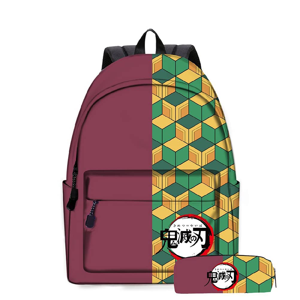 ZHAOQIAN Anime Backpack, For Demon Slayer Tomioka Giyuu, Cartoon Anime School Bag Can Be Used For Leisure Travel