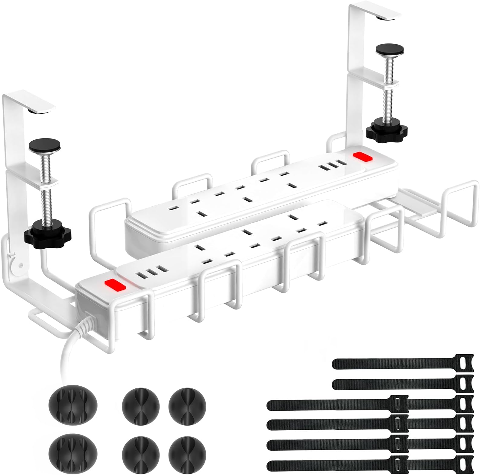 Amazon.com: Spacecare Under Desk Cable Management Tray, Cable ...