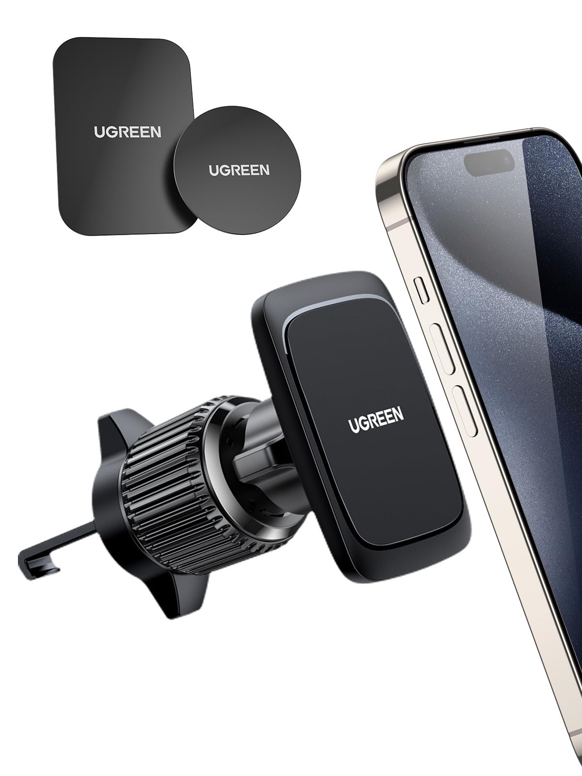 UGREEN Car Phone Holder Magnetic, Phone Holder Car, Mobile Holder for Car, Car Magnetic Phone Holder Car Mobile Holder, Magnet Car Phone Mount for iPhone 14 15 16 Pro Max Galaxy S23 S24 Ultra