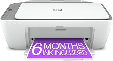 HP DeskJet 2755e Wireless Color inkjet-printer, Print, scan, copy, Easy setup, Mobile printing, Best-for home, 6 months...