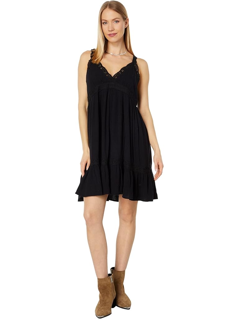 Lucky Brand Lace Slip Mini Dress