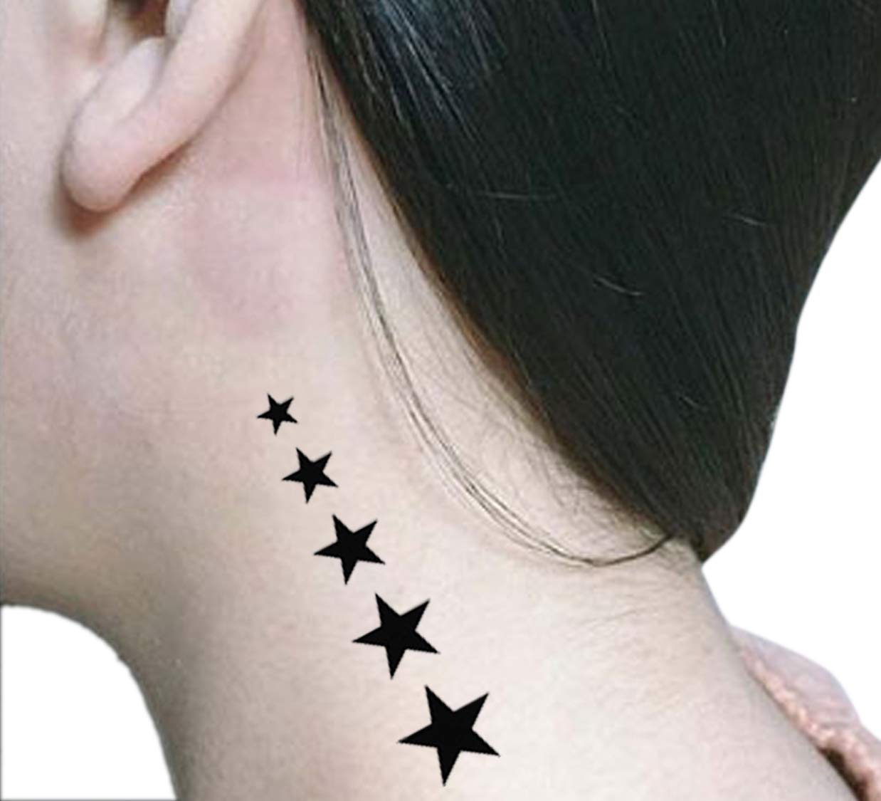 The Canvas Arts Temporary Tattoo Waterproof For Men  Women Wrist Arm  Hand Tattoo X04 Stars Tattoo Size 60mm X105mm 1 Tattoo In a Sheet   Amazonin Beauty