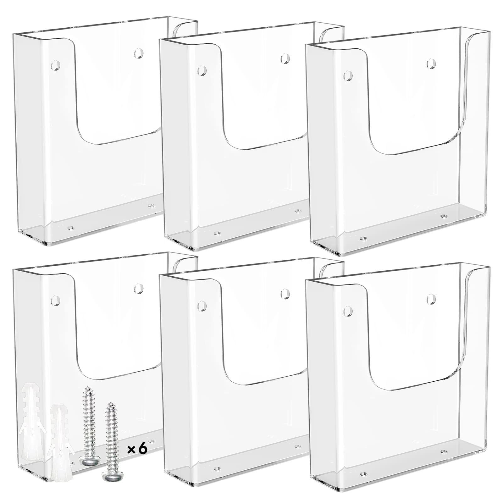 Buy MaxGear Brochure Holder 6x9 inches Flyer Holder Acrylic Brochure ...