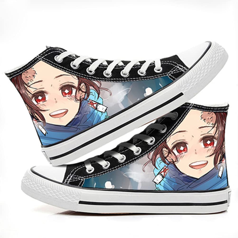 ZHAOQIAN Anime hand-painted pattern shoes, for Anime Demon Slayer, Apply to Anime Fans Collection Gifts