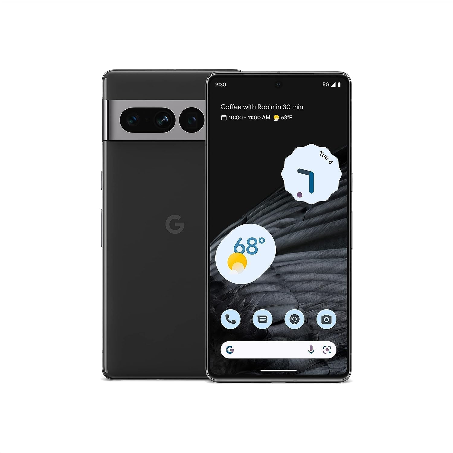 Photo 1 of Google Pixel 7 Pro - 5G Android Phone - Unlocked Smartphone with Telephoto/Wide Angle Lens, and 24-Hour Battery - 128GB - Obsidian 128 GB Phone Only Obsidian