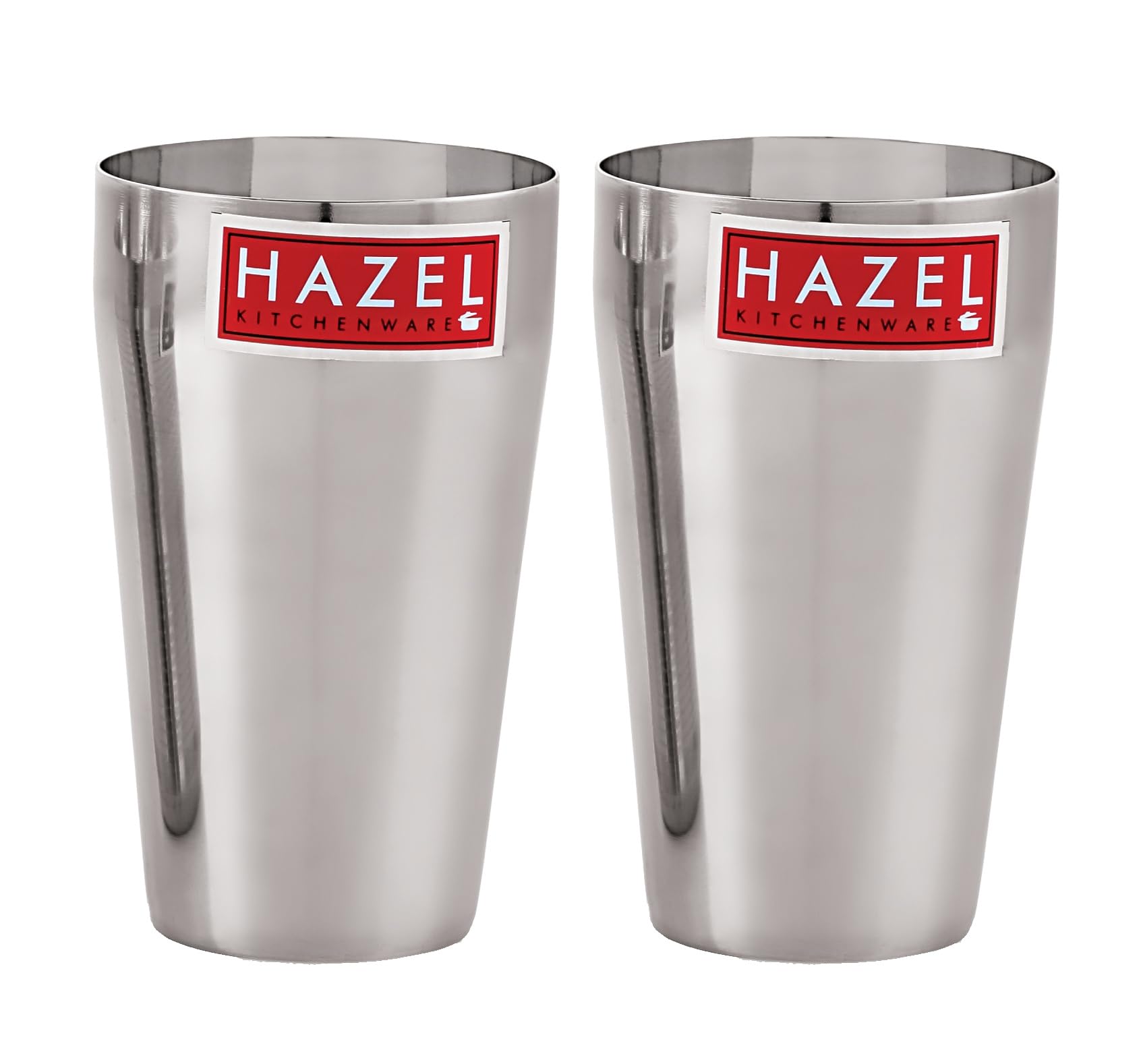 HAZEL 750 ml Steel Glass, Lassi Glass 2 pcs