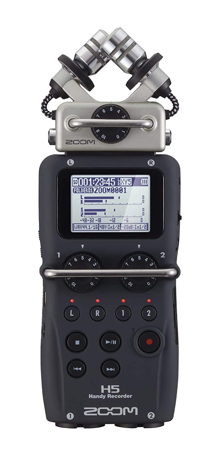 Zoom H5 4-Track Portable Handy Recorder, Black