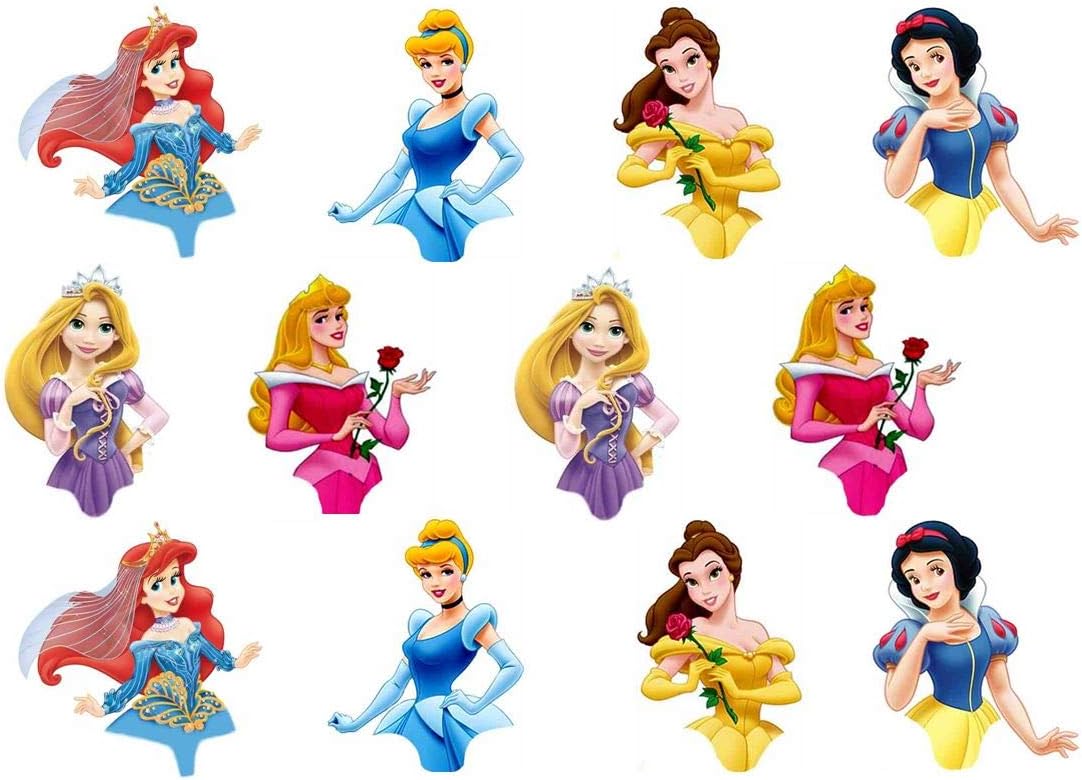 24 Disney Princess Edible Cupcake/Fairy Cake Toppers * * TOP TOPPER ...