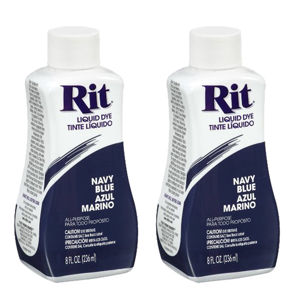 Rit Dye Liquid Fabric Dye - 8 Ounce, Navy - 2 Pack