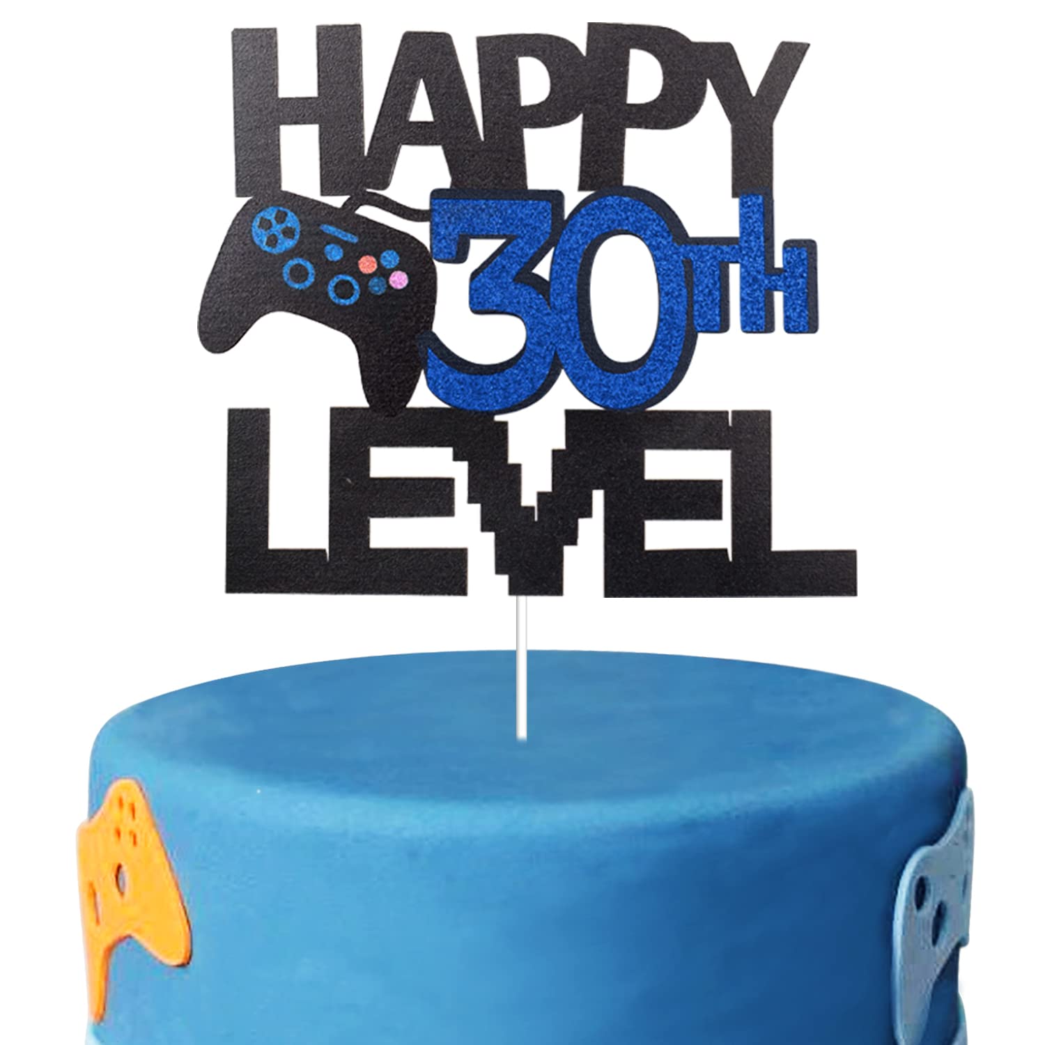 Amazon.com: Video Game Cake Topper For Happy 30th Level Birthday ...