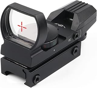 KINGSCOPE Red Dot Scope 4 Reticles Reflex Sight for Airsoft Shooting Sport with 20/22mm Weaver Picatinny Rail Mount