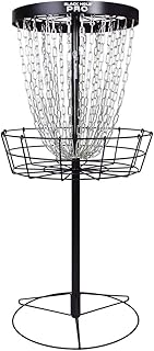 MVP Disc Sports Black Hole Pro 24-Chain Portable Disc Golf Basket Target