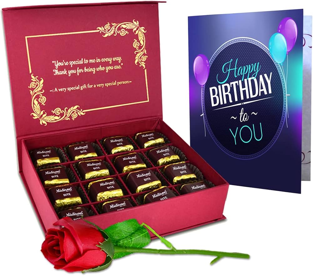 Midiron Happy Birthday Gift Pack | Handmade Chocolate Gift Box ...