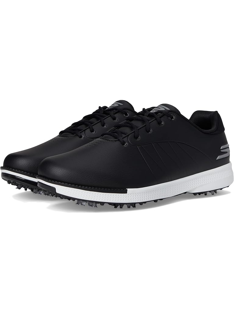 Black Skechers GO GOLF Tempo Spiked Golf Shoe